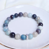 Trolleite + 14K White Gold Alignment Bracelet