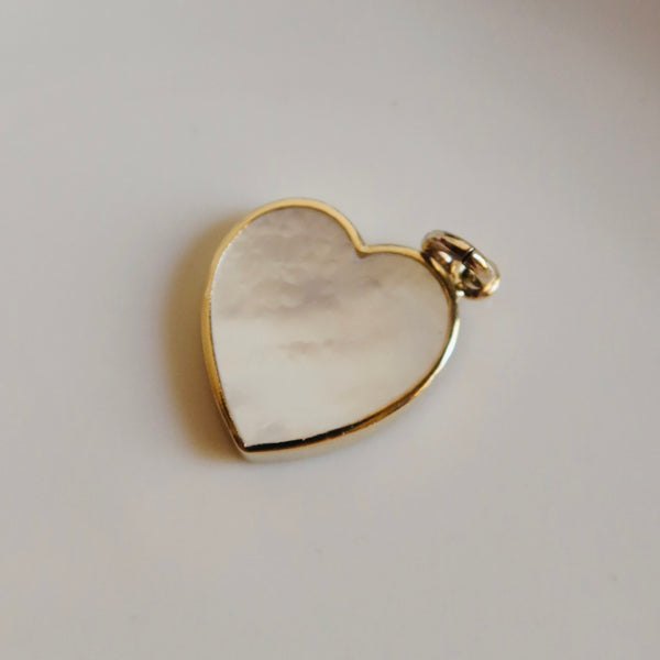The Open Heart – 14K Gold & Mother of Pearl