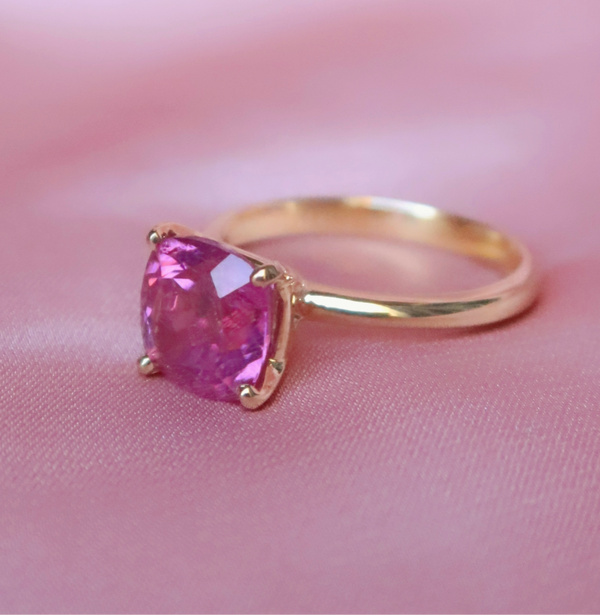 Pink Tourmaline Ring Pop