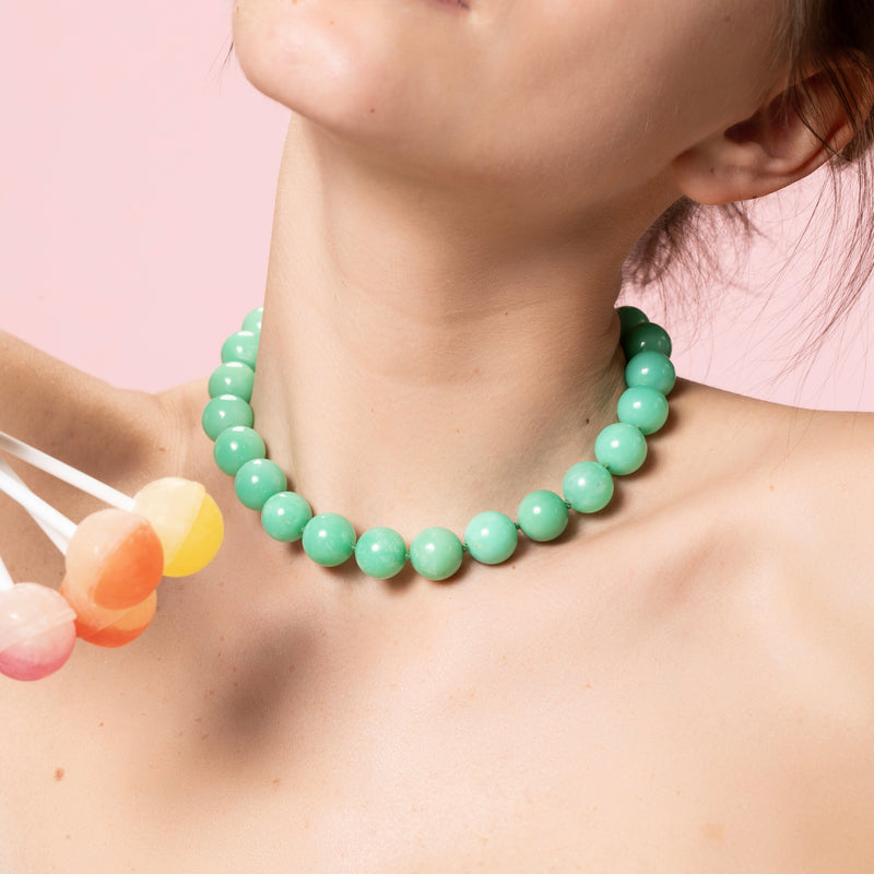 Chrysoprase Gumdrop Necklace