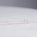 Akoya Pearl Necklace with Rope Chain