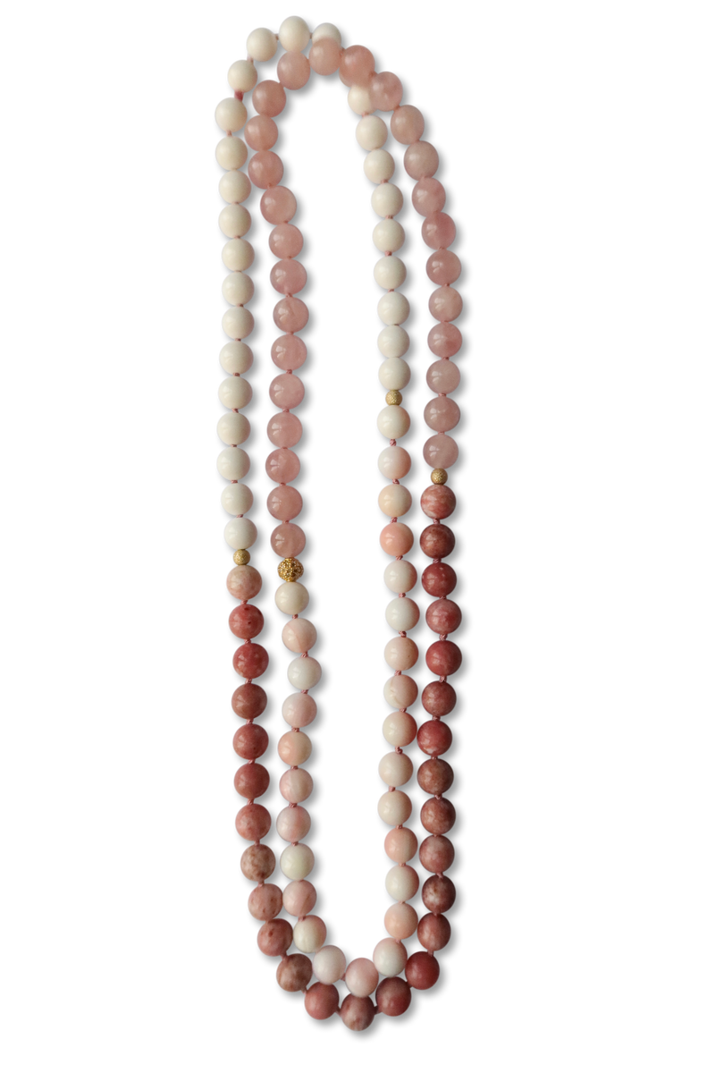 One of a Kind • Necklace • Beaded Candy in Pinks