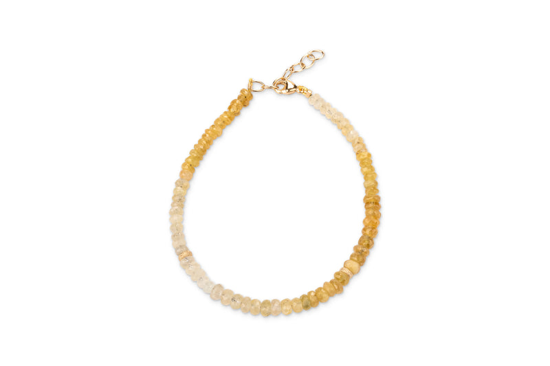 Ombre Yellow Sapphire Mini with 14K Gold