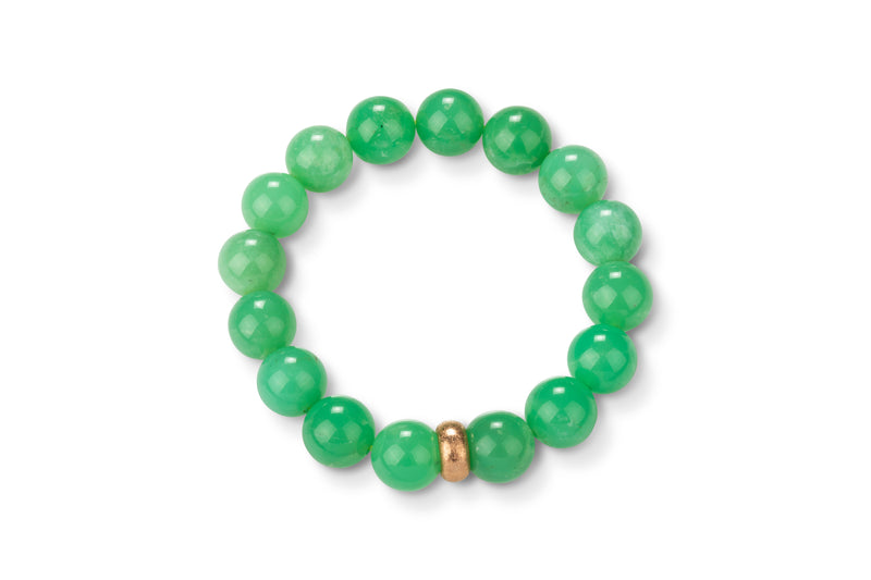 Chrysoprase with 18K Gold