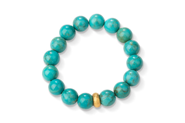 Turquoise with 18K Gold